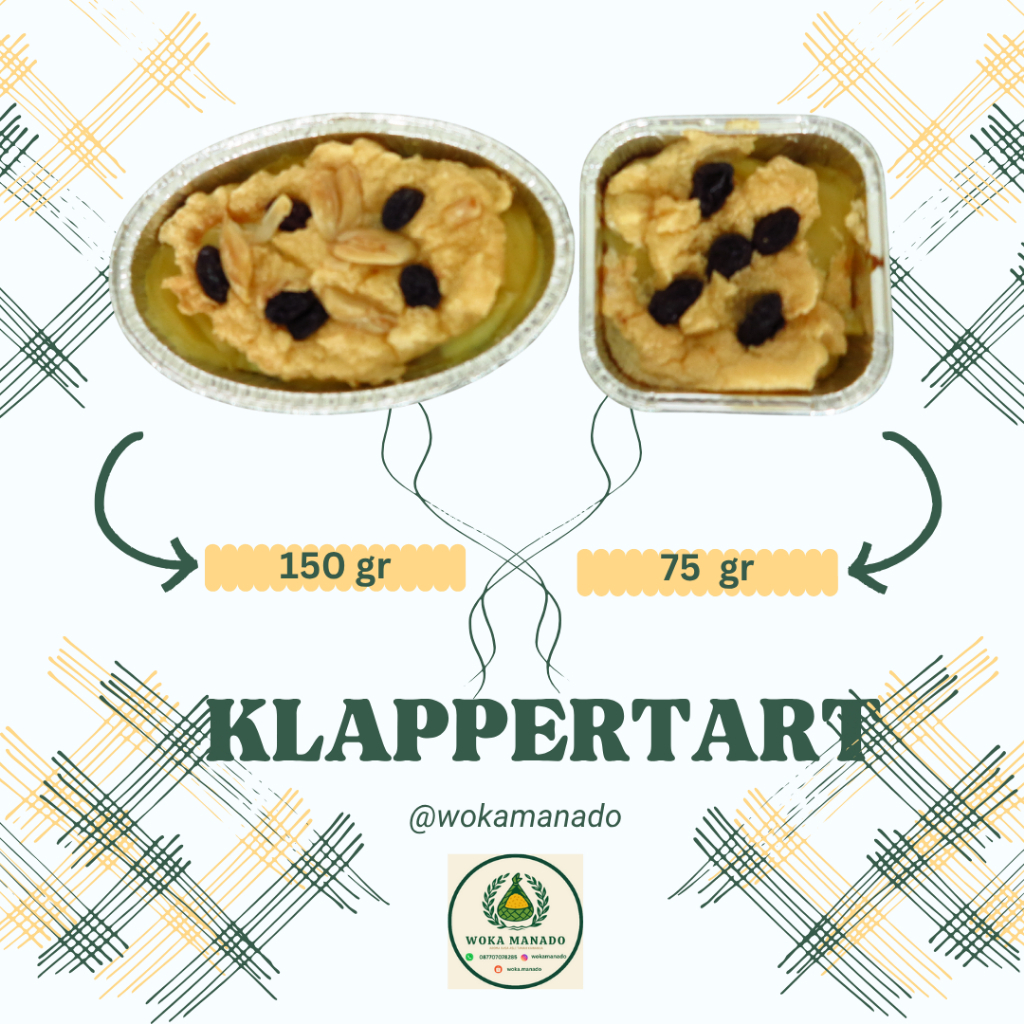 

Klappertart Manado Original Premium – Dessert Lembut Lumer, Homemade Fresh