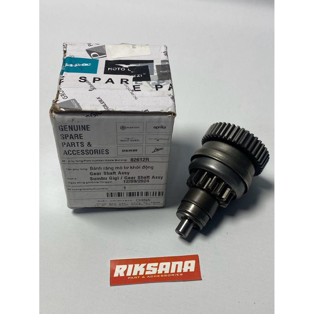 Bendik stater Pinion Gear Dinamo Stater 2v Piaggio Vespa S LX Liberty 150 ORIGINAL