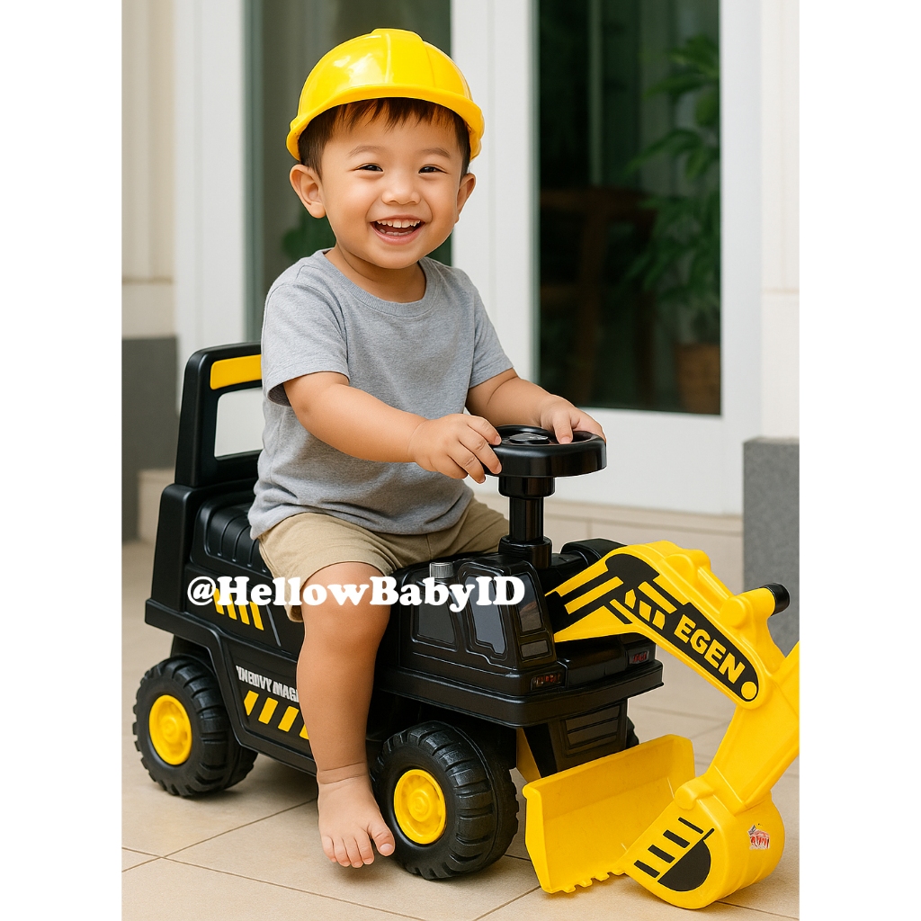 Mainan Ride On Anak Balita PMB Egen K-620 / K620 Excavator Bulldozer Buldoser