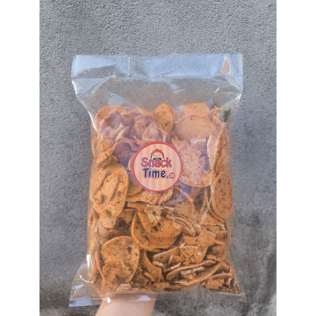 

Basreng Bulat Pipih Cikruh / Pedes Daun Jeruk 500gr