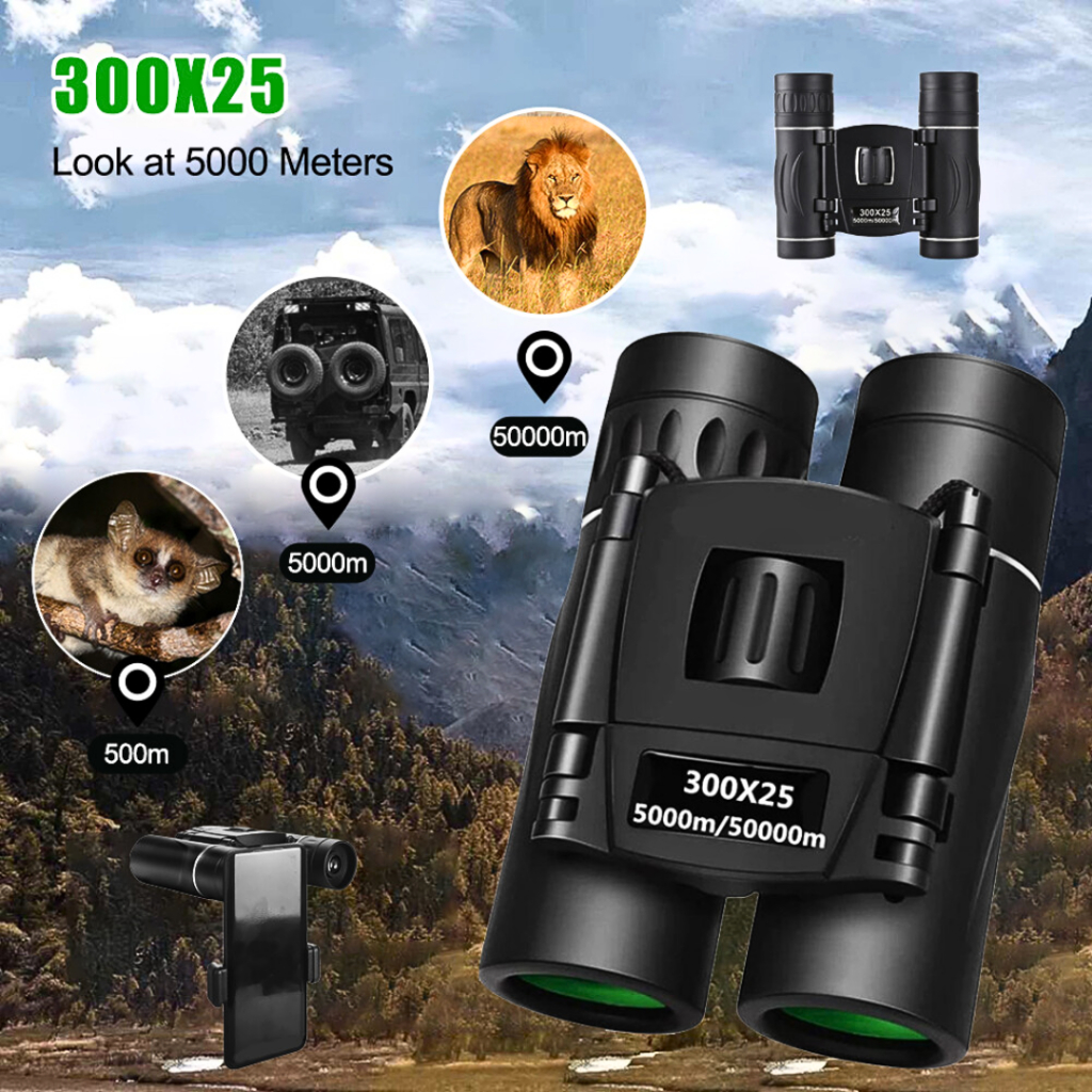 ORI ARSSON Teropong Jarak jauh 20000m siang malam Binocular Night Vision Zoom 300x25 XB821PP