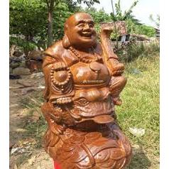 Patung Budha Julaihut 75cm Kayu Jati