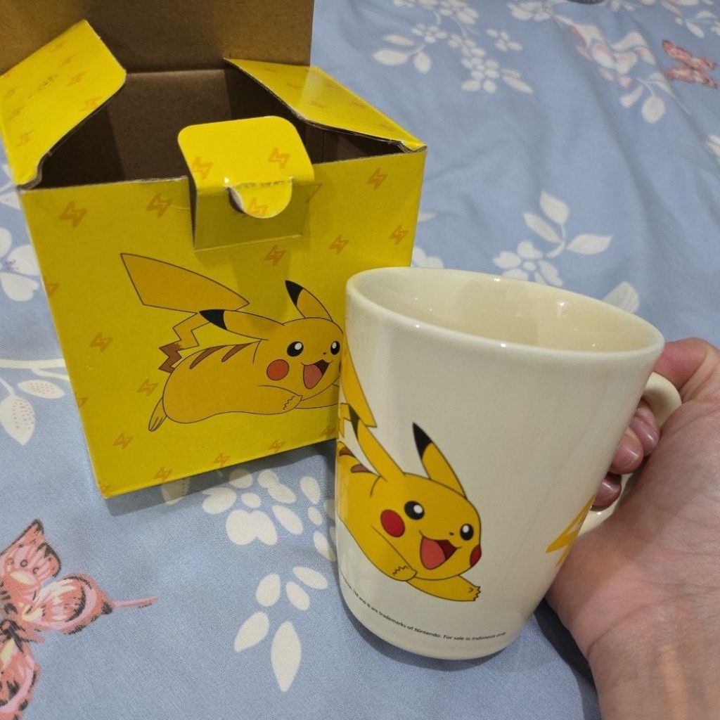 INDO - INDOMARET PIKACHU MUG ORIGINAL POKEMON LIMITED INSTANT ONLY