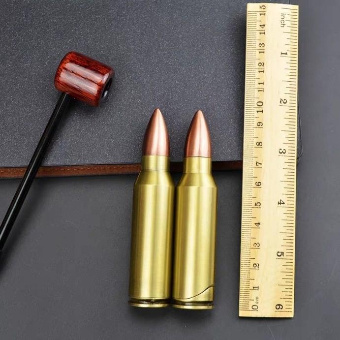 Korek Api Gas Unik Bentuk Peluru Api Las - Mancis Koleksi Unik