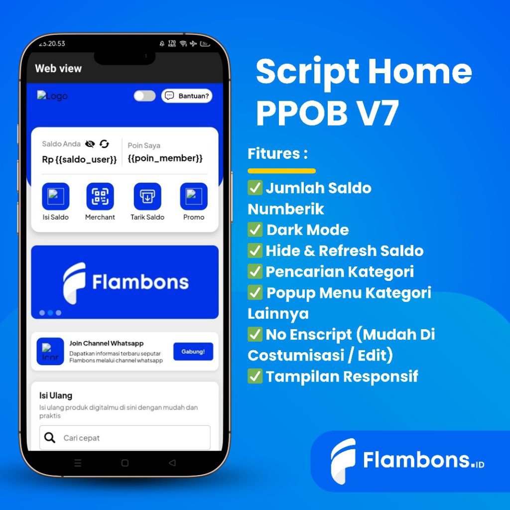 Script Bukaolshop Home PPOB V7