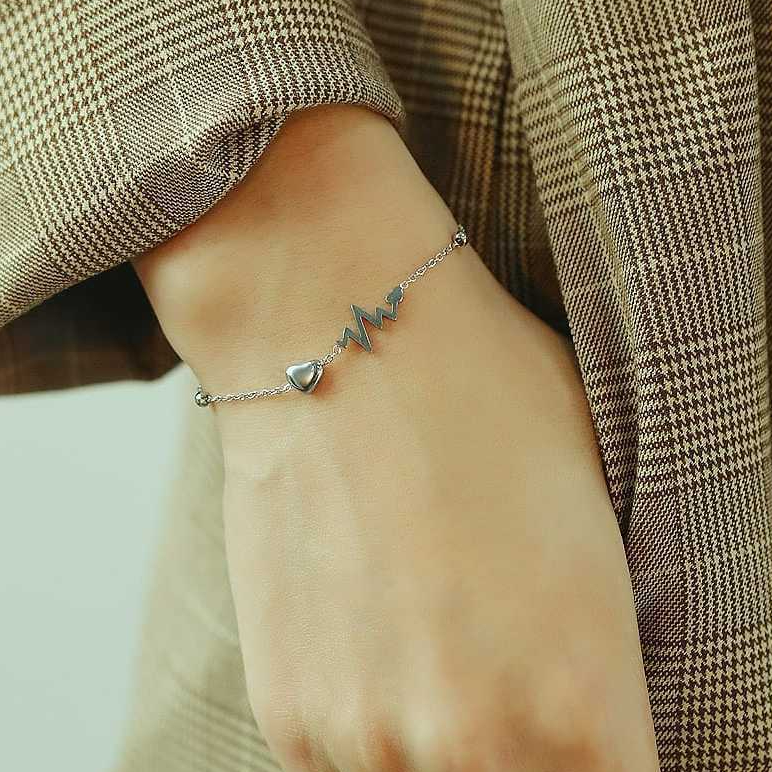 Gelang Rantai Titanium Wanita Titanium / Gelang Wanita Dewasa / Gelang Titanium