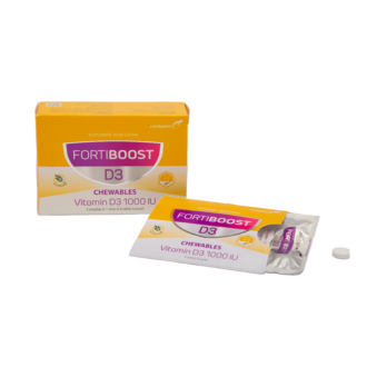 Fortiboost Vitamin D3 1000 IU 6 Tablet Kunyah