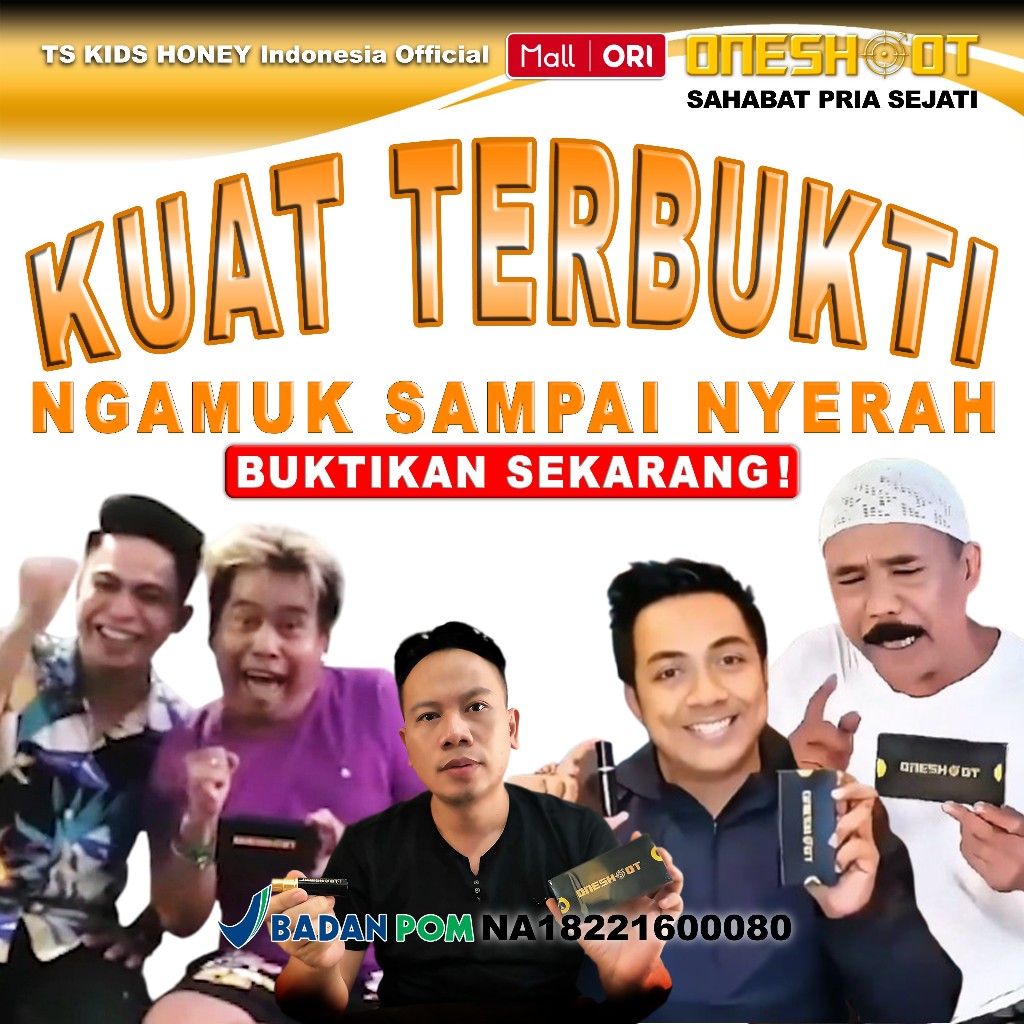 ONESHOOT Spray 5ml Obat Herbal Kuat Alami Tahan Sekali Lama Pria Oles Ampuh Tanpa Kebas