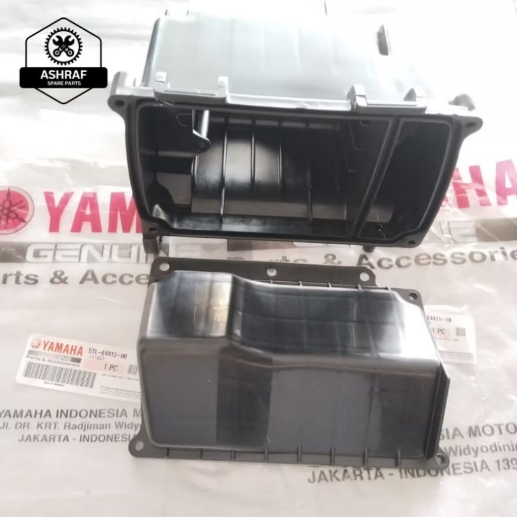 Box filter udara 1 Set ( 2 Bagian)  Box filter rumah filter dan tutup box filter Mio lama Mio New Mi
