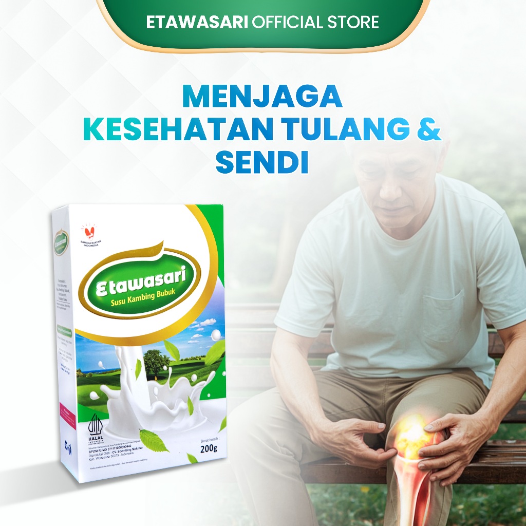 

Etawasari Susu Etawa Menjaga Kesehatan Tulang dan Sendi 200 Gram