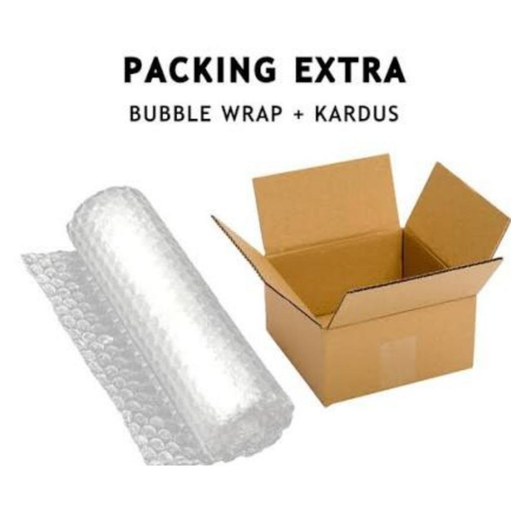 

Packing Extra / Bubble Wrap Extra / Kardus Extra / Packing Aman