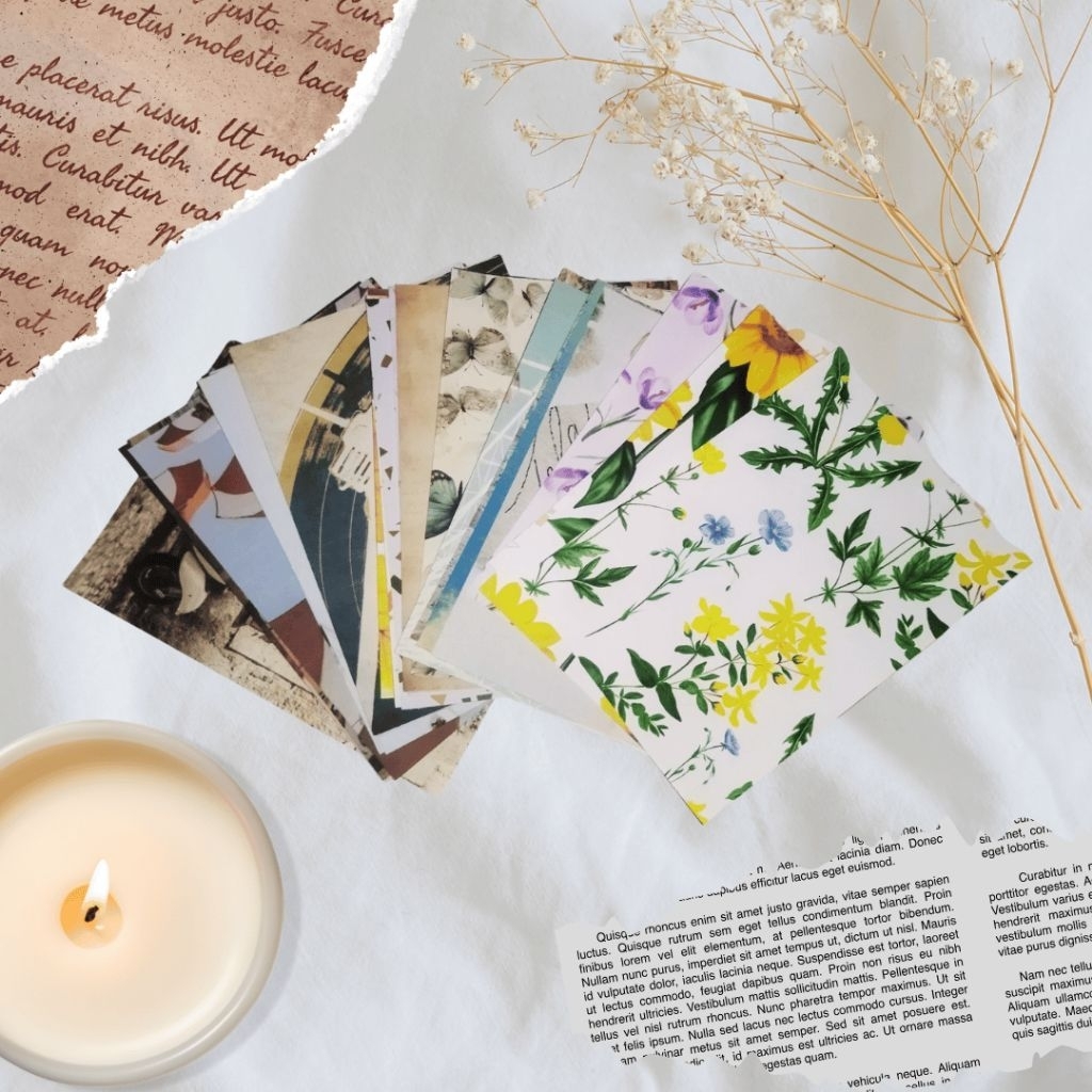 

[JPS] 50 pcs Deco Paper Flower/Retro/Vintage/Fruit