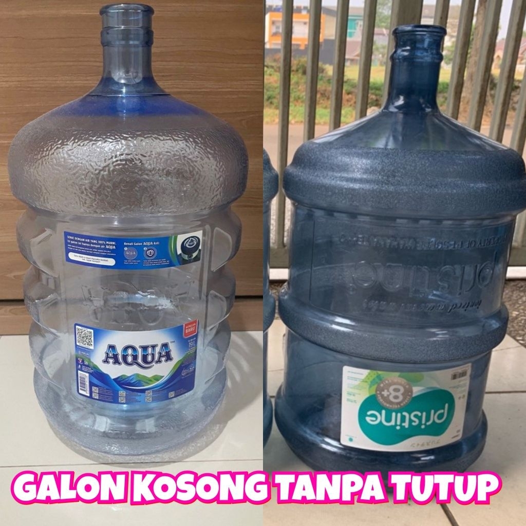 

Galon Kosong Aqua 19 liter / Aqua Galon Kosong Baru 19 liter / Aqua Galon 19 liter baru / Pristine Galon 19 L / Galon Pristine 19L HANYA GALON SAJA / Galon Cleo 19 Liter / Cleo Galon Kosong 19 Liter
