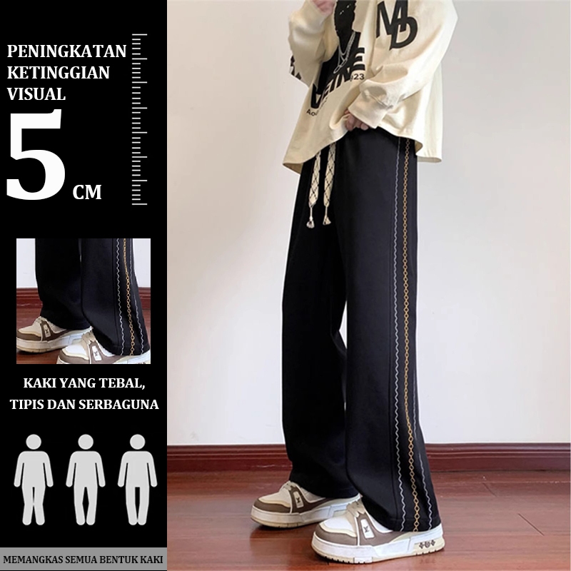 celana longgar korea korea long pants celana style korea pria Celana Panjang Pria Fashion elastis ko