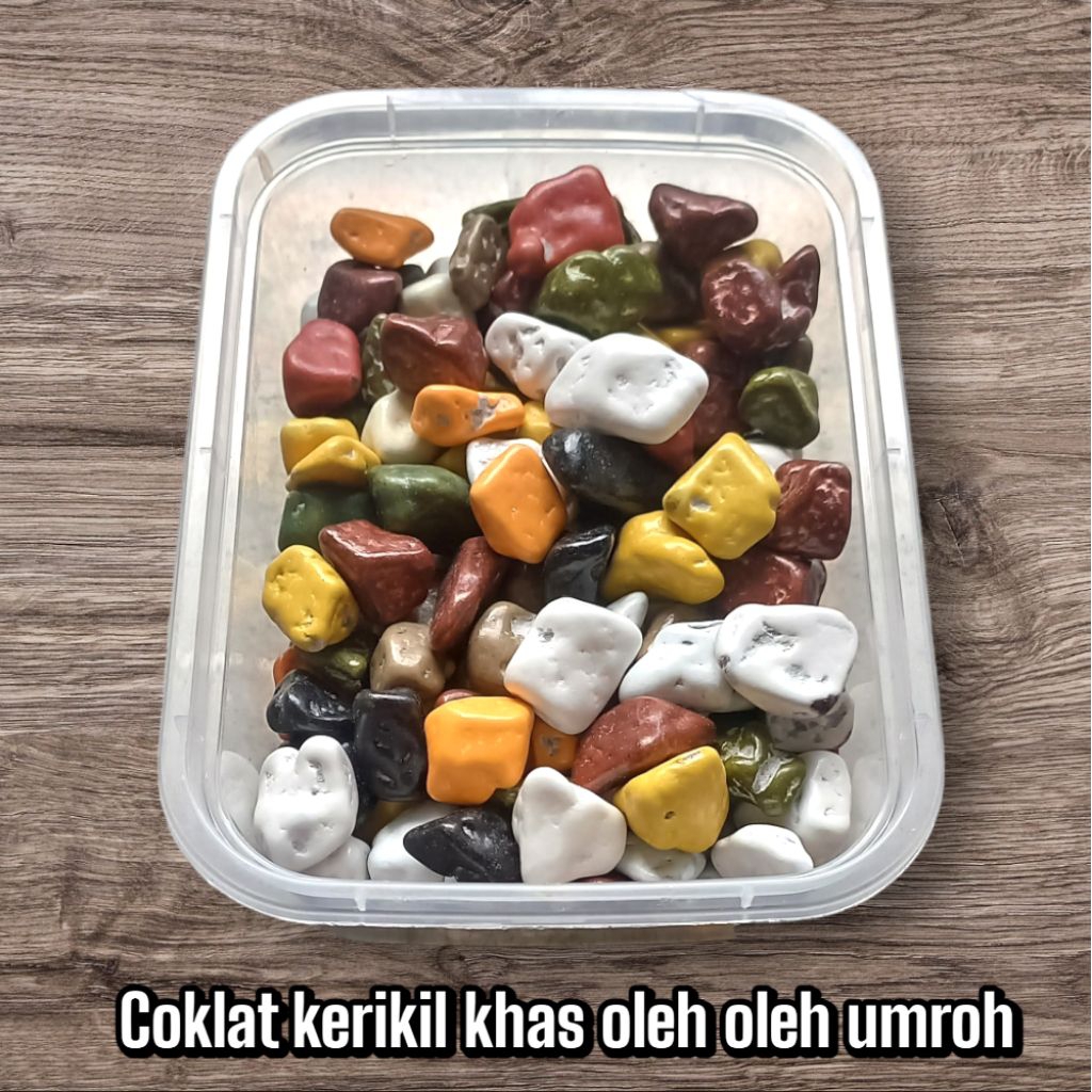 

(REALPICT) coklat kerikil / Cokelat krikil / Cokelat Batu Turki oleholeh haji dan umroh Jajanan arab