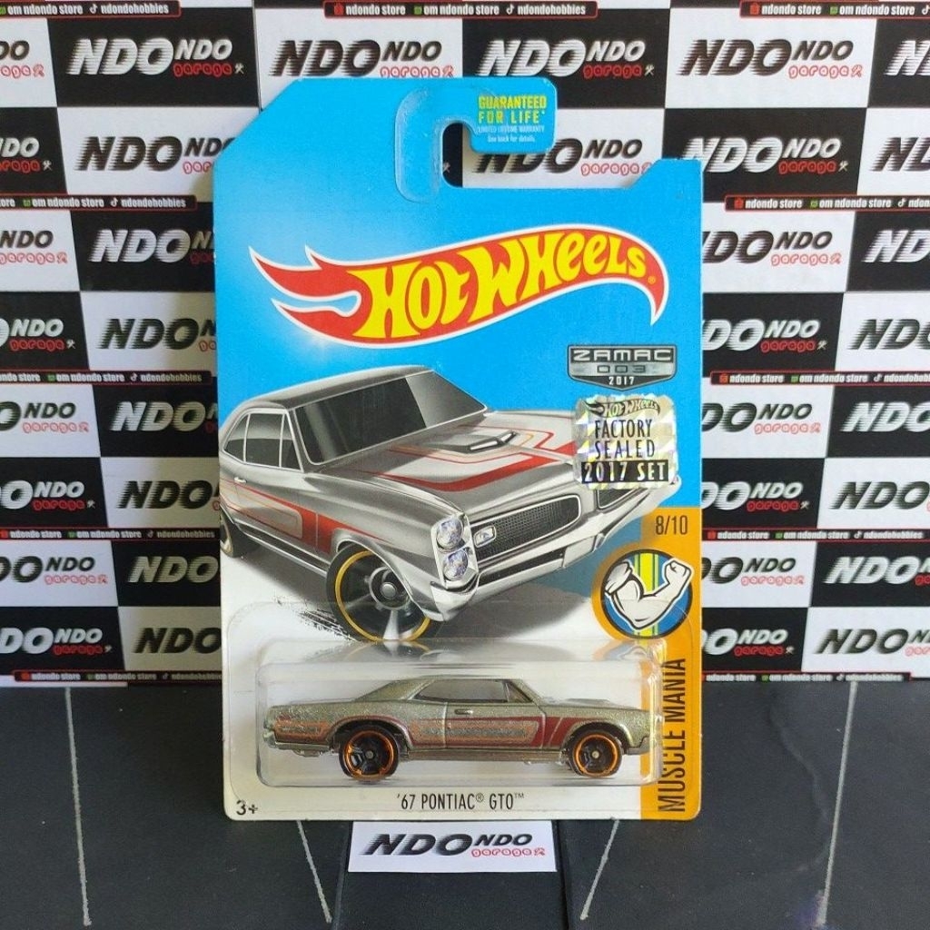 Hot Wheels '67 Pontiac GTO ZAMAC - 2017 Factory Sealed [Walmart]
