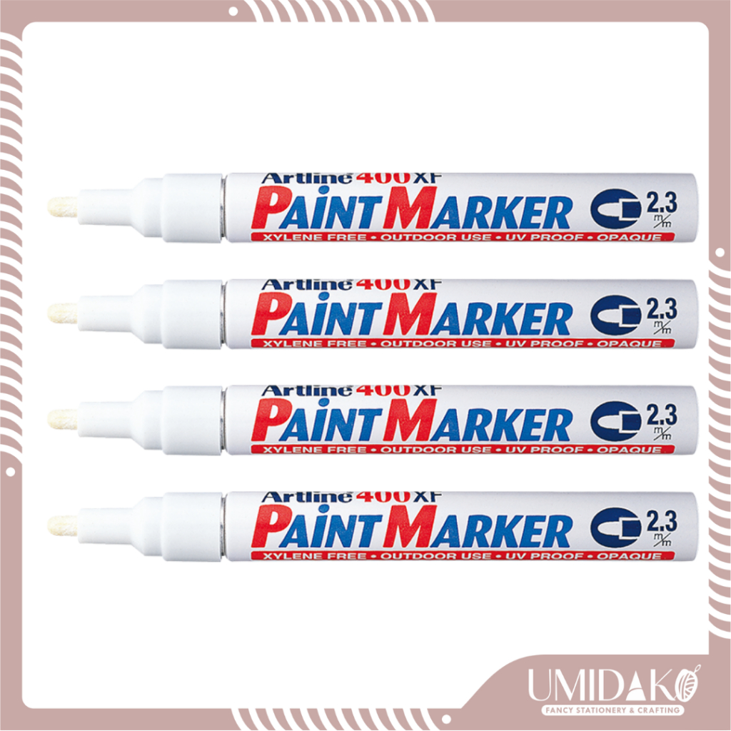 

[UMIDAKO] SPIDOL PERMANENT PUTIH 2.3 MM 2,3 MM ARTLINE | PAINT MARKER 2.3MM