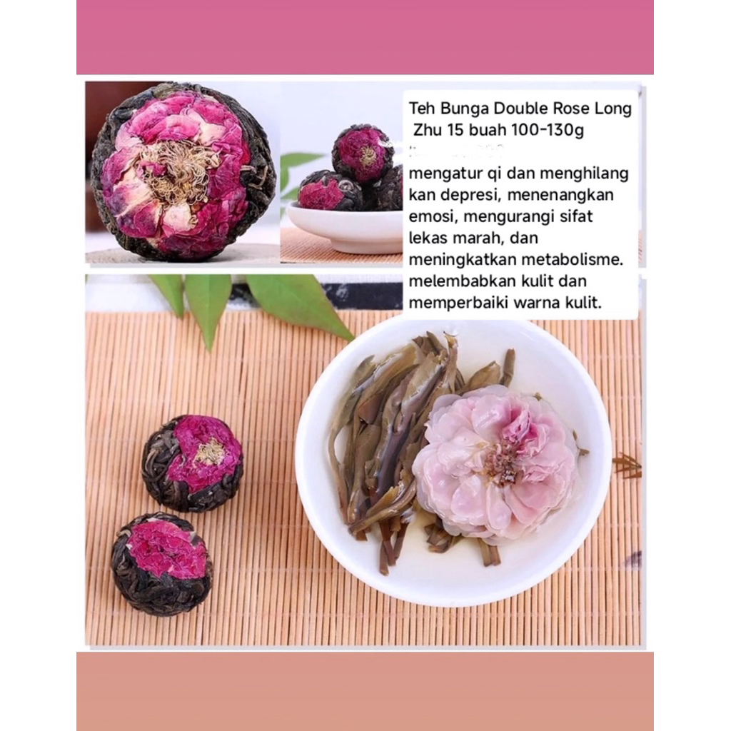 

Peony Long Zhu Flower Tea Teh Nutrisi