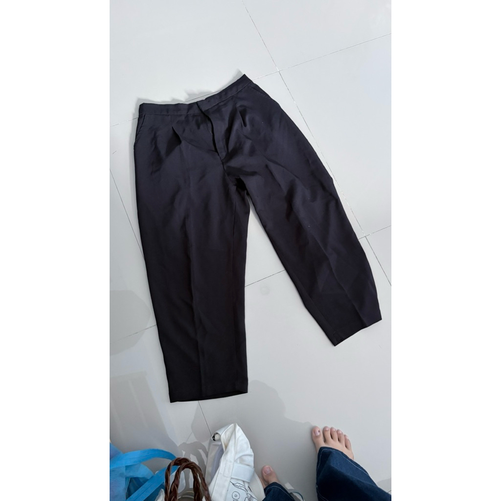 trick and tricky black long pants celana panjang hitam
