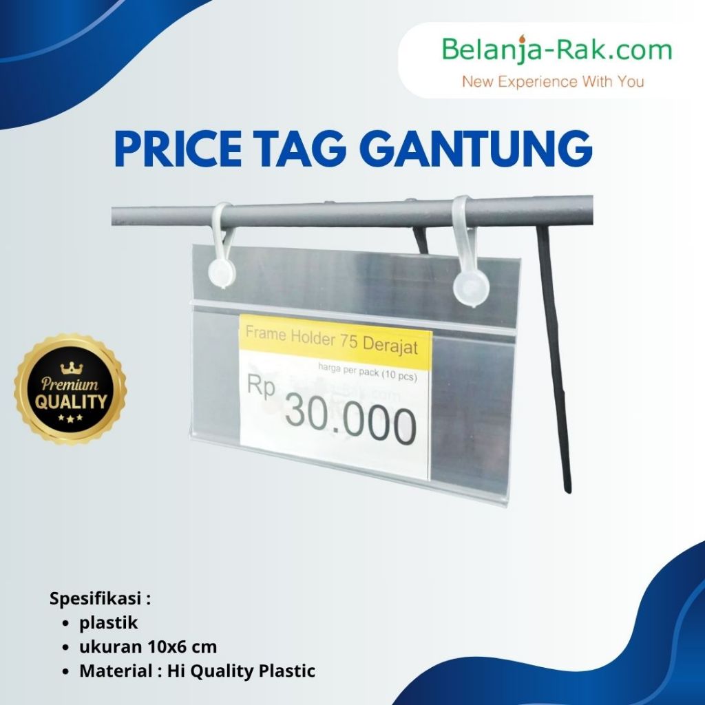 

Price tag Gantung untuk Keranjang Promo Ukuran 10X6