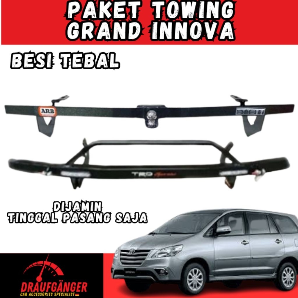 Towing Innova 2012-2015 Depan Belakang 2pcs Garansi 1 Tahun Berkualitas