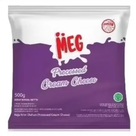 

MEG PROCESSED CREAM CHEESE 500 GR (1 KTN ISI 16 PACK)