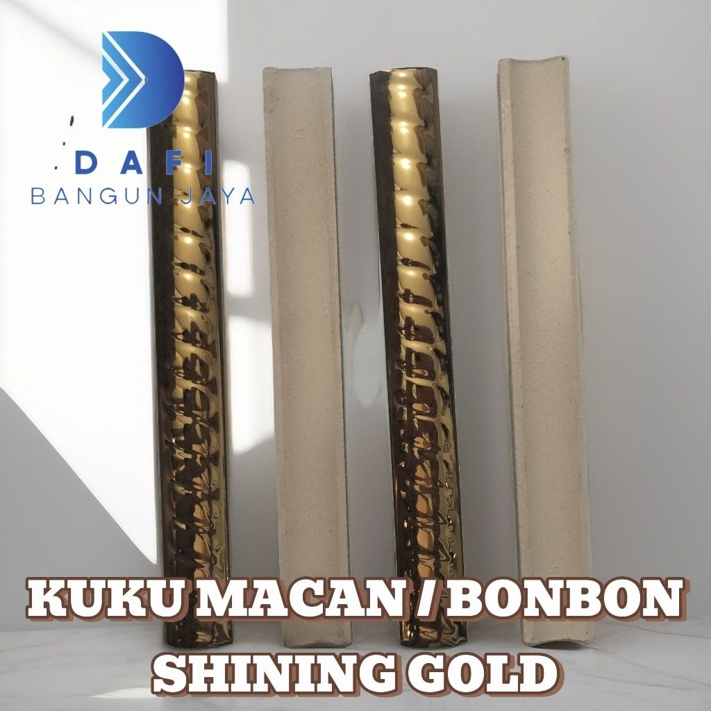 Kuku Macan Shining Gold 20 cm / Bon Bon Lis Keramik/Granit Lantai/tangga/dapur Cantik Kekinian