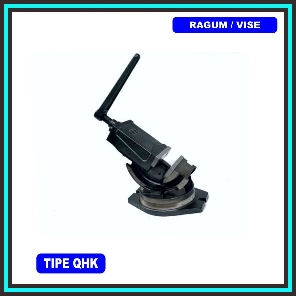Ragum 8" QH 200 mm Catok 8 Inch Vise Bench Penjepit Meja Mesin Tanggem Putar Derajat