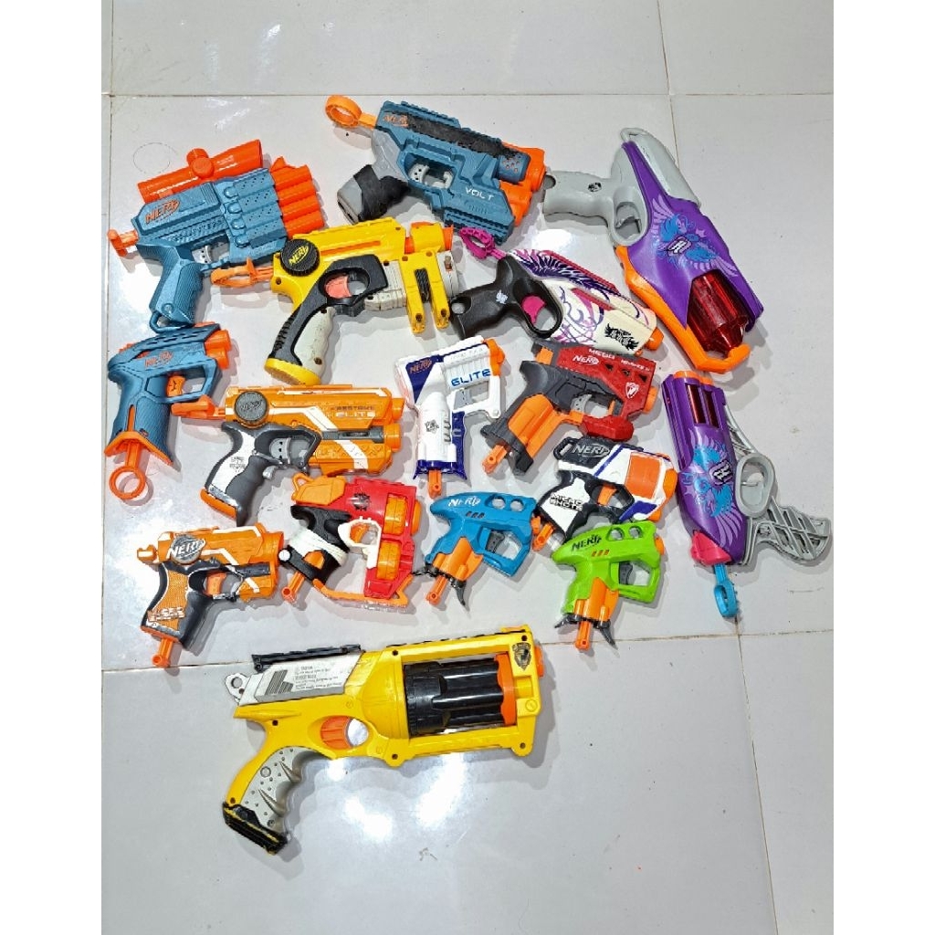 mainan tembakan NERF ELITE,FIRE STRIKE,NANO,MICROSHOT ,REBELLE