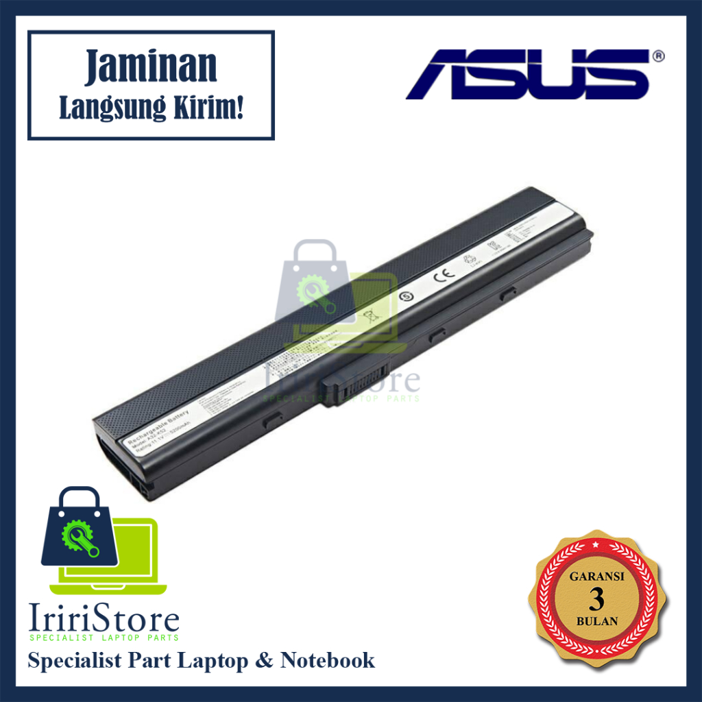 Original Baterai Laptop Asus ASUS A42, A42J, A42F, K52, A52, A52F