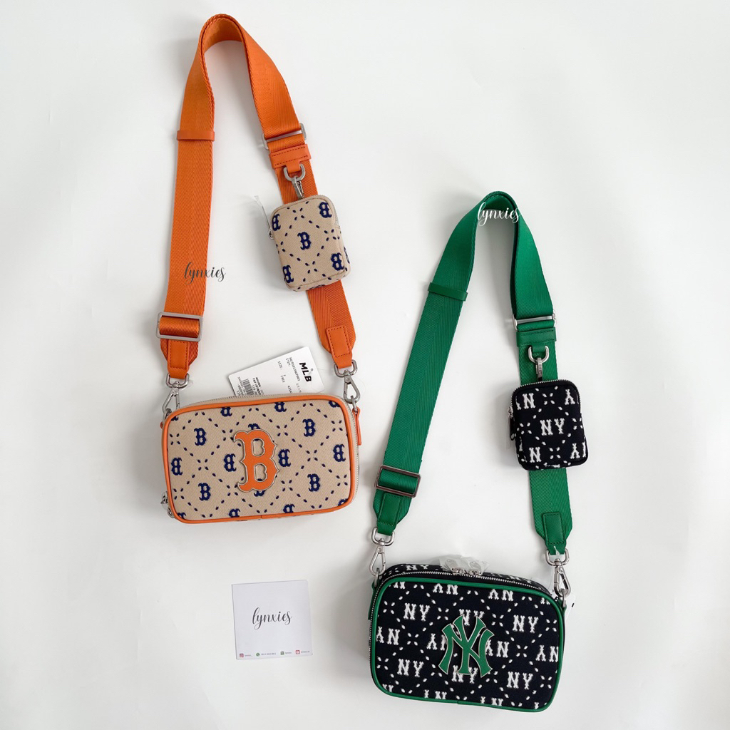 [Ready Stock] MLB Dia MONOGRAM Jacquard Mini Cross Bag