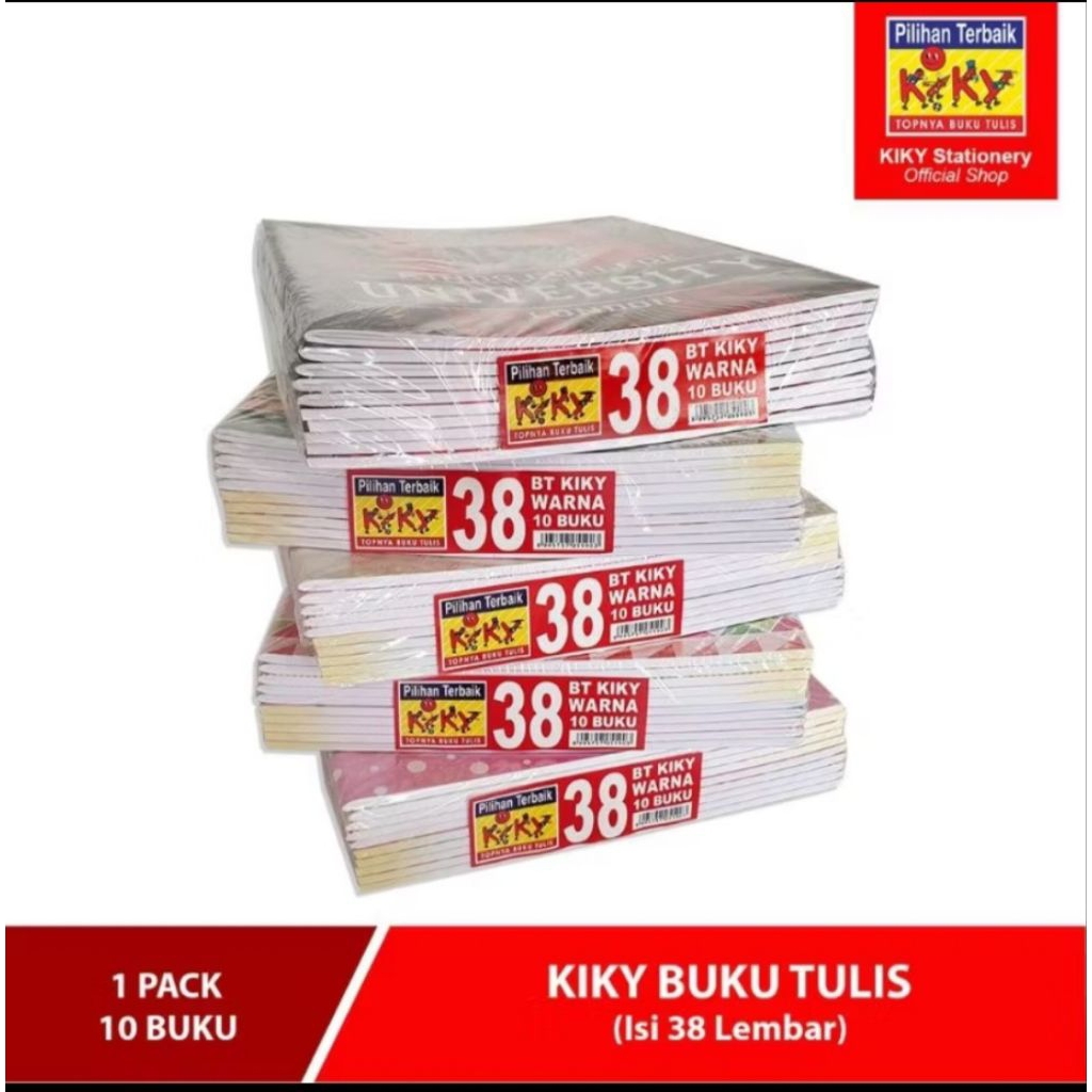 

buku murah| 1pak isi 10buku| buku Kiky 38Lembar