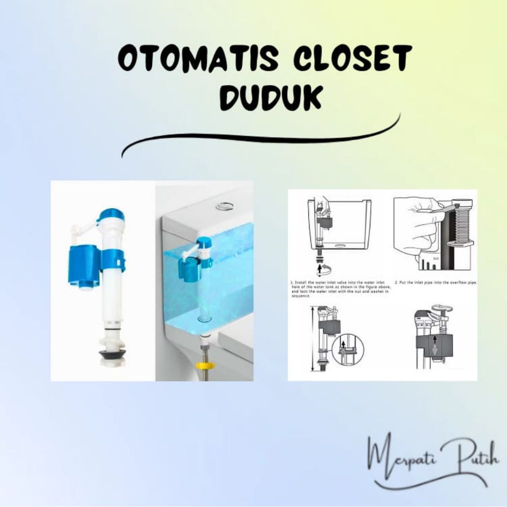 Otomatis closet duduk/Pelampung Closet