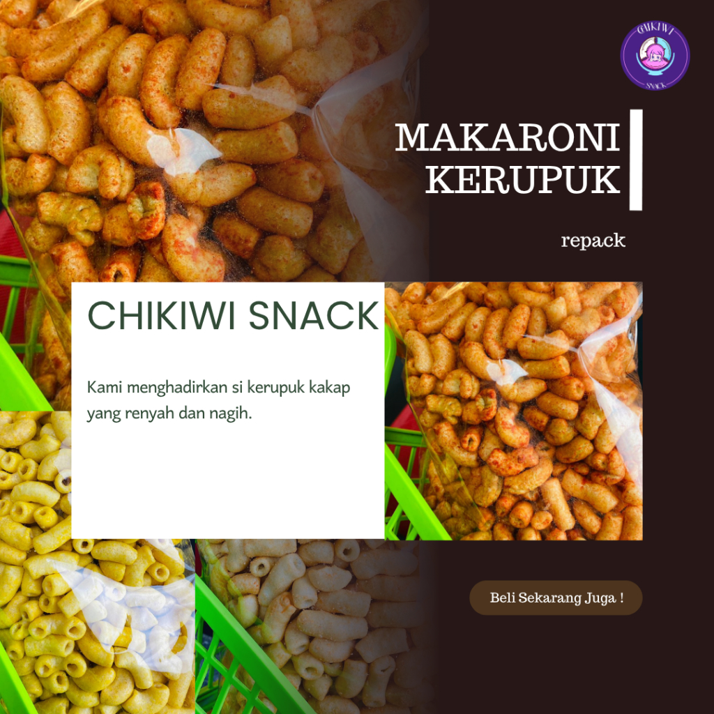

MAKARONI KERUPUK PEDAS GURIH LARIS ENAK MURAH HANYA 99 RUPIAH