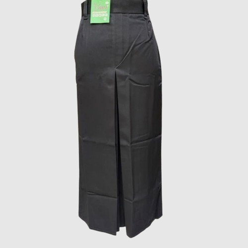 SERAGAM SEKOLAH SMP/MTS ROK HITAM PANJANG BAHAN DRILL POLOS MODEL SPAN 1 BAWAHAN ANAK PEREMPUAN