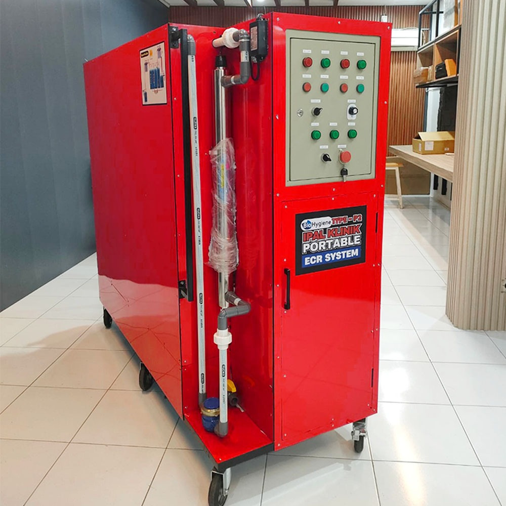 Perangkat IPAL (Instalasi Pengolahan Air Limbah) Portable Type P2_Merah