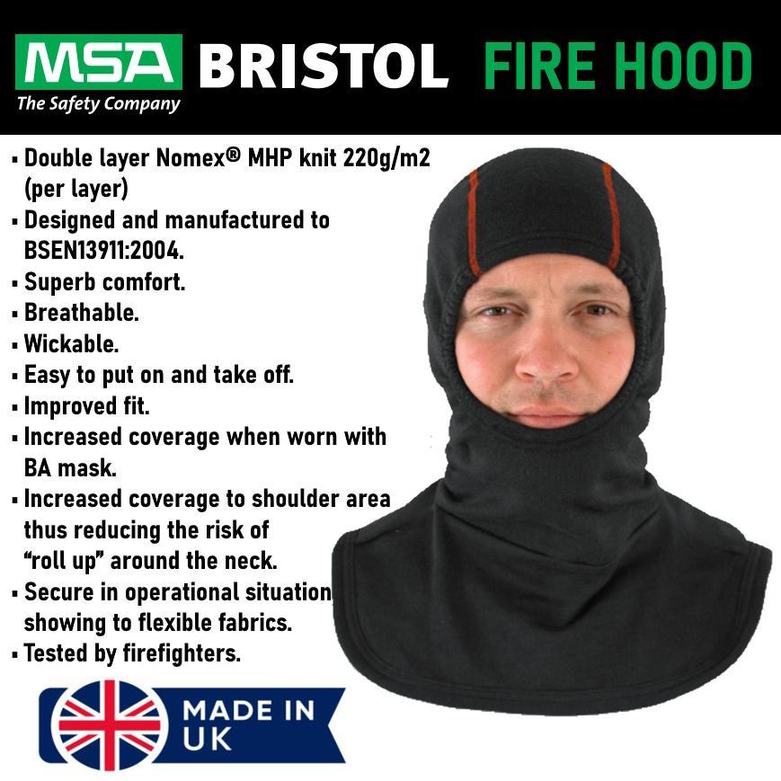 MSA BRISTOL Fire Hood / Balaclava Nomex Original Anti Api
