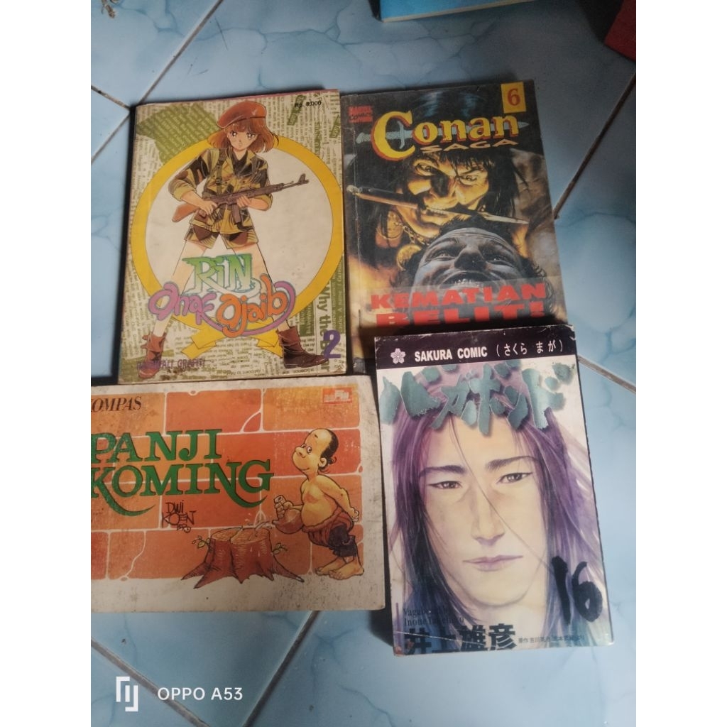 komik Rin anak ajaib,panji koming,conan saga(kematian Belit),sakura komik