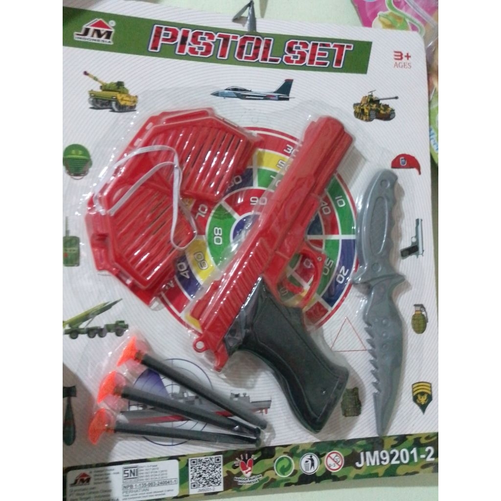 Pistol Set Mainan anak laki laki