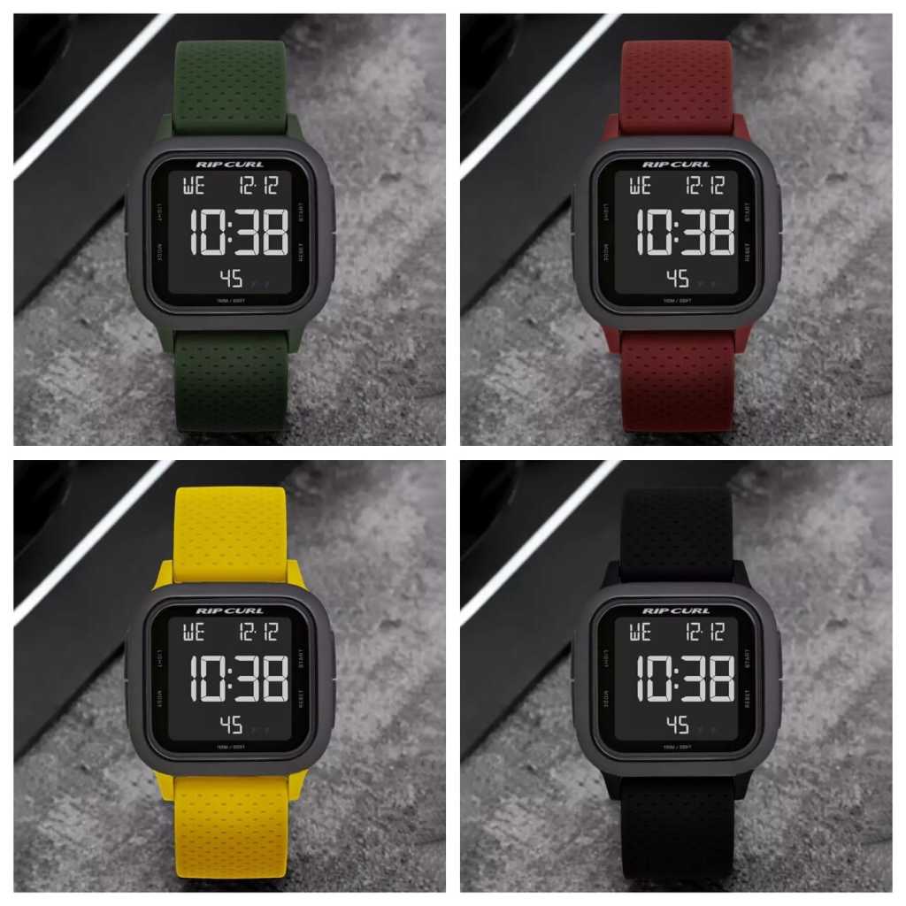 Jam Tangan Pria Karet Digital Keren dan Sporty Ripcurl Petak