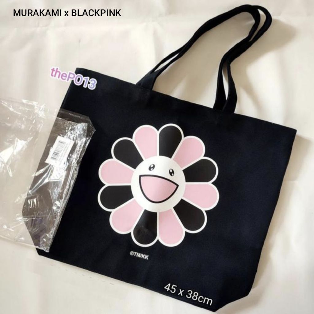 COMPLEX X MURAKAMI TMKK X BLACKPINK FLOWER PRINT TOTE BAG SS24 AUTHENTIC 100% BNWT