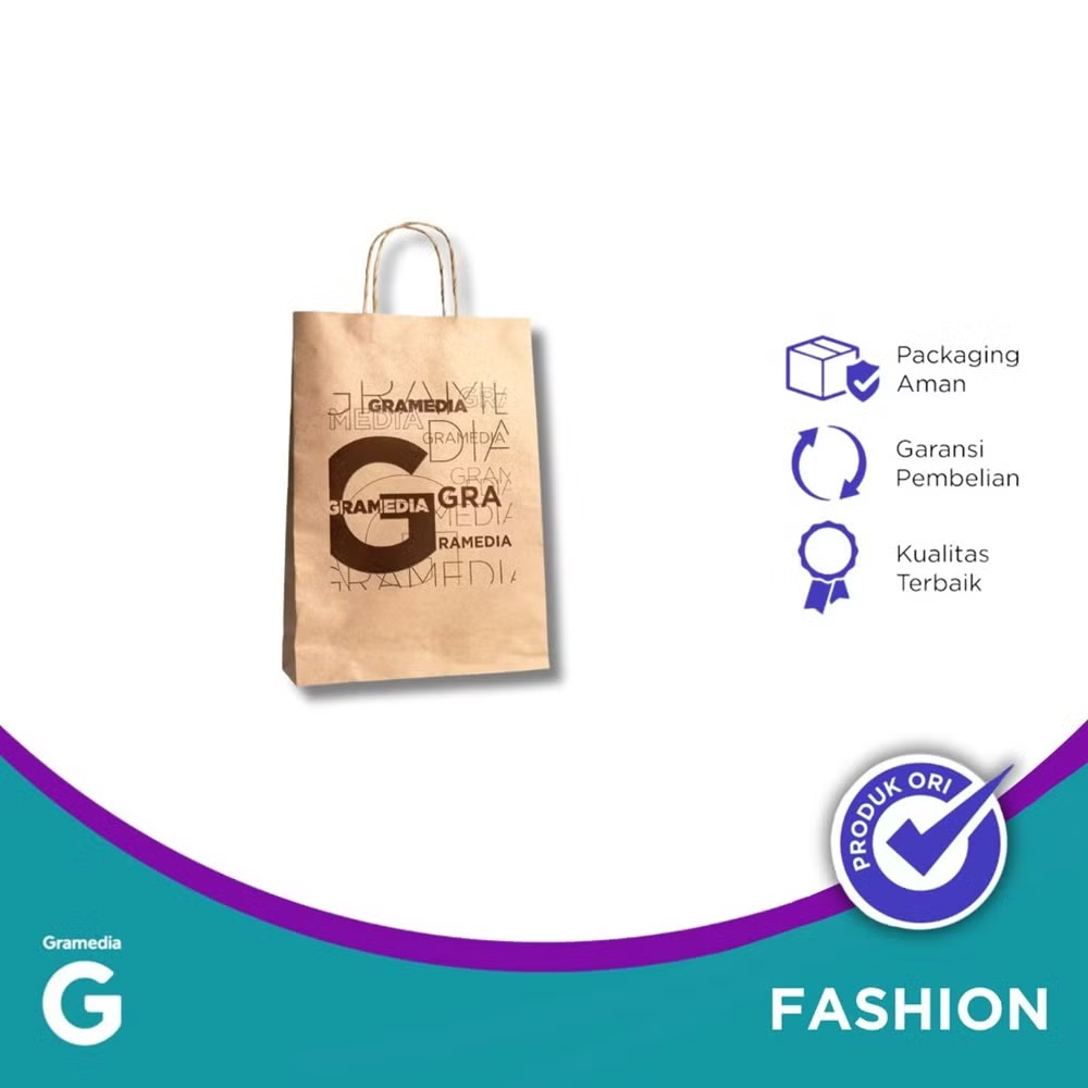

Gramedia Paper Bag Kraft Twisted M