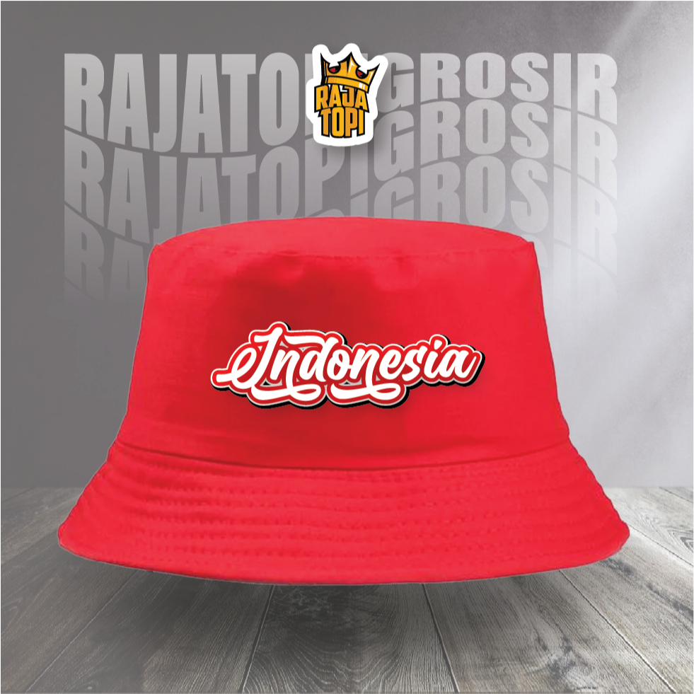 topi buckethat indonesia / topi indonesia / topi kemerdekaan 4