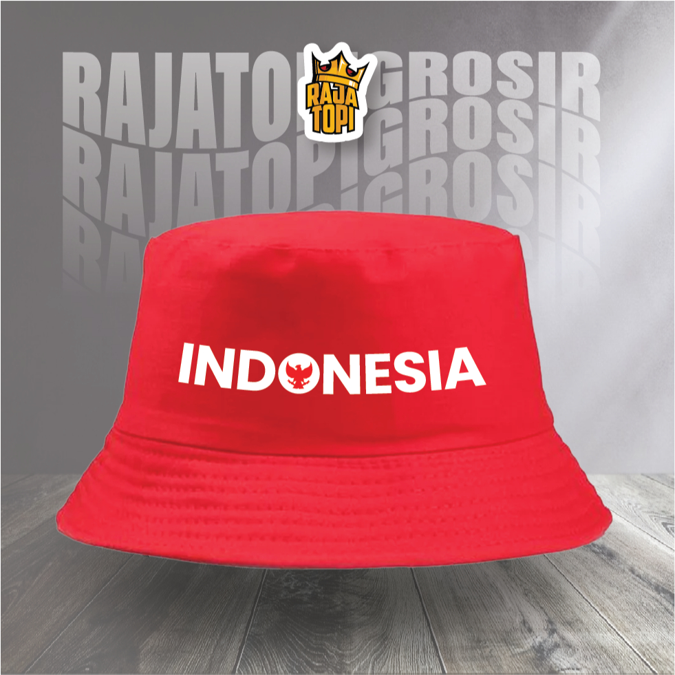 topi buckethat indonesia / topi indonesia / topi kemerdekaan 5