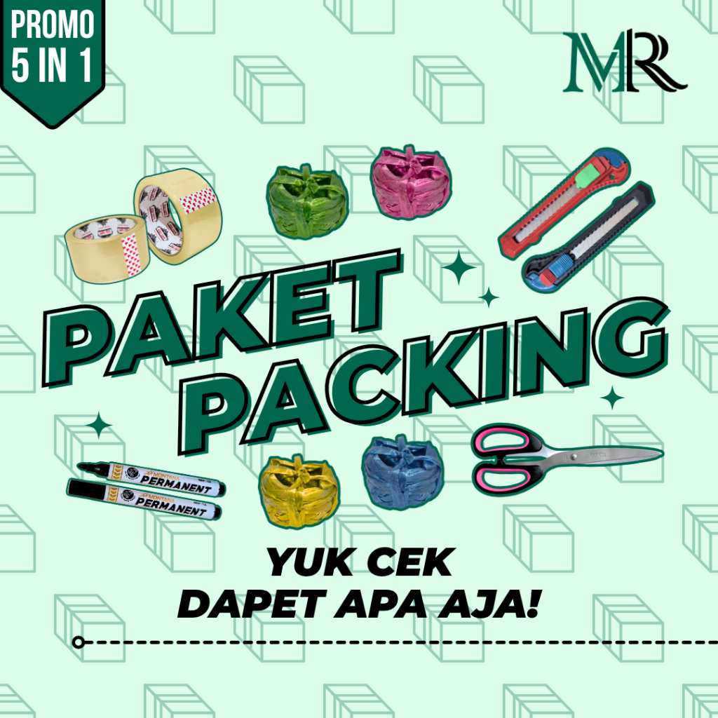 

Paket Perlengkapan Alat Packing - Lengkap untuk Kebutuhan Pengiriman