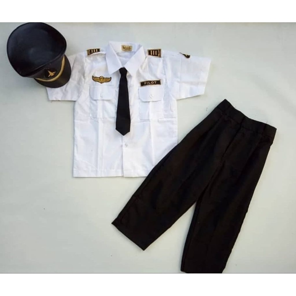 Baju pilot anak laki laki celana - seragam profesi pilot anak laki laki - baju pilot anak laki laki