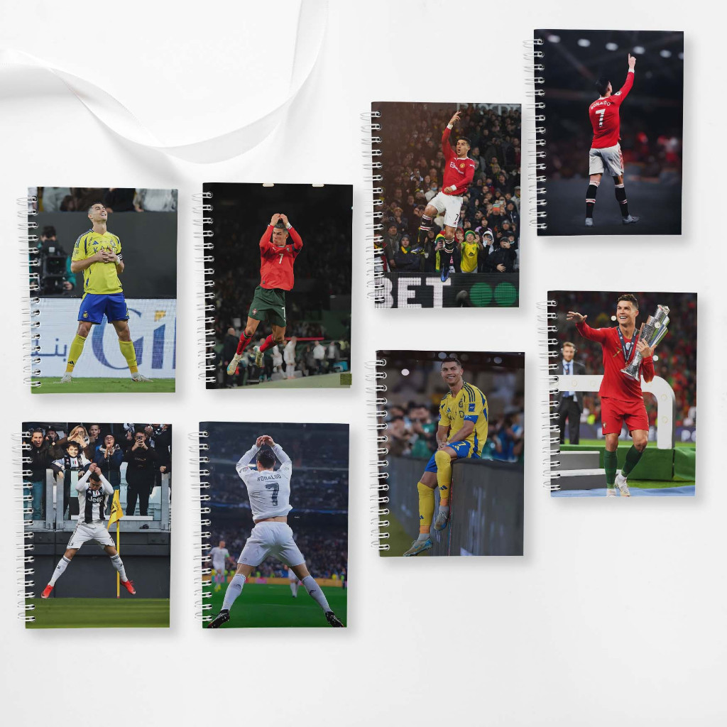 

Note Book Spiral Large (10 cm X 14 cm) Ronaldo/ Notebook A6 Custom / Seminar Kit Surabaya