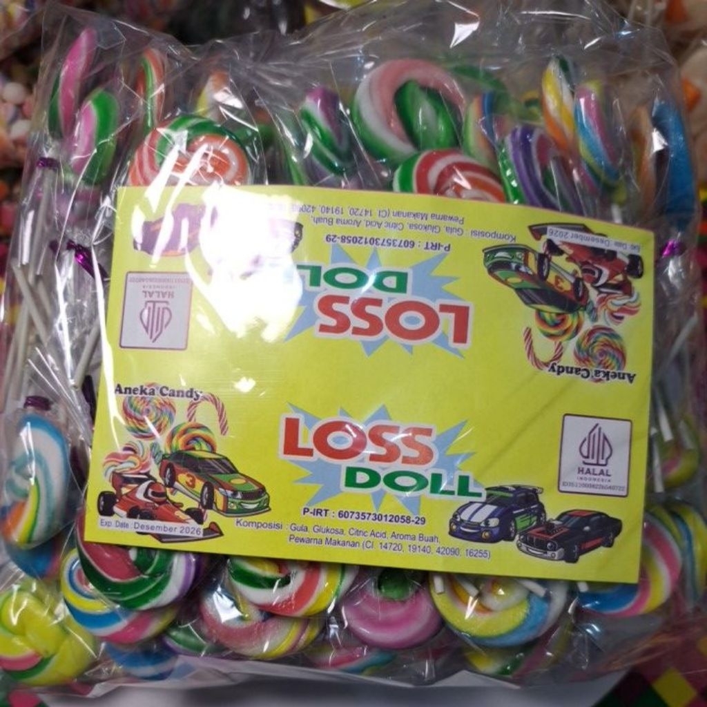 

permen loli bulat isi 100biji
