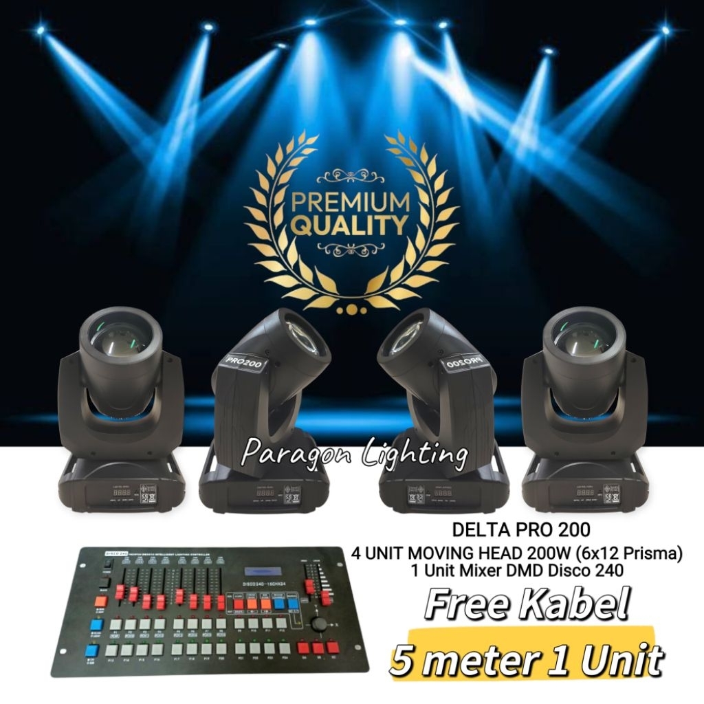 Lampu LED Moving Beam 200W Mixer LED