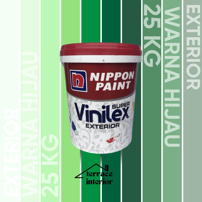 Cat Tembok Vinilex Exterior Hijau 25 Kg